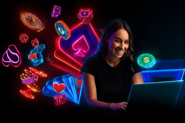 Cassino Móvel A73 — Jogue a qualquer hora e em qualquer lugar Um jogador usando seu smartphone durante um evento festivo local, representando o cassino totalmente compatível com dispositivos móveis do A73.